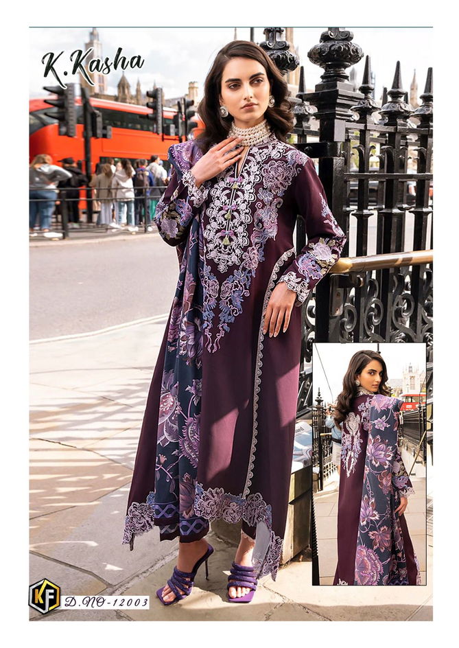 K Kasha Vol 12 By Keval  Cotton Printed Pakistani Dress Material Wholesale Shop In Surat